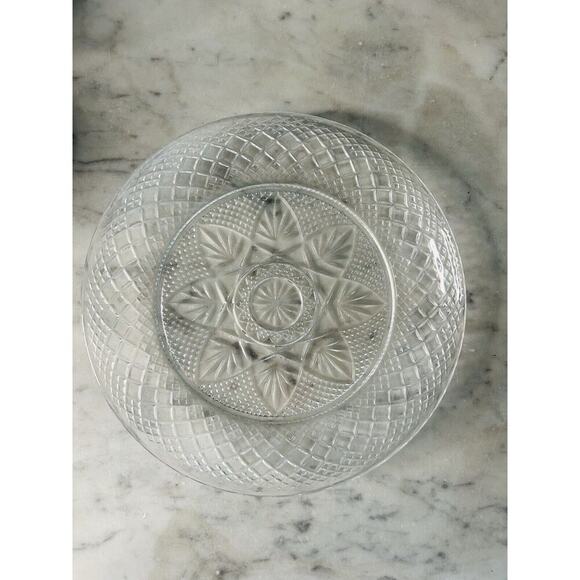 New 4 Cristal D'Arques-Durand Antique Clear 8” Luncheon Plates Vintage - Picture 2 of 15